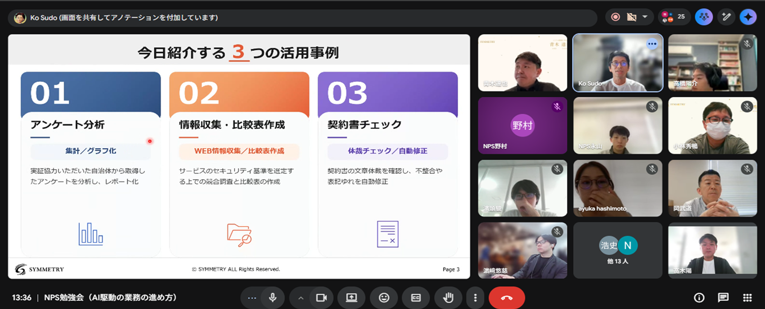 AI勉強会の開催風景