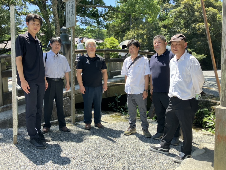 若泉会総会にて火除橋を訪問
